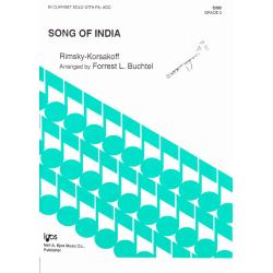         Song of India (Klarinette und Klavier) - Nicolaj / Nicolai / Nikolay Rimskij-Korsakov / Arr. Forrest L. Buchtel
    