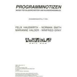         Programmnotizen - Felix Hauswirth
    