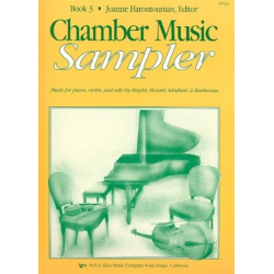         Chamber Music Sampler for piano, violin and cello : Book 3 - Diverse / Arr. Joanne Haroutounian
    
