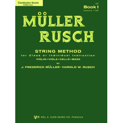         MÜLLER RUSCH - String Method Book 1 : Conductor Score - Frederick J. Müller
    
