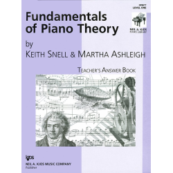        Fundamentals of Piano Theory, Level 1 Answer Book - Keith Snell / Arr. Martha Ashleigh
    
