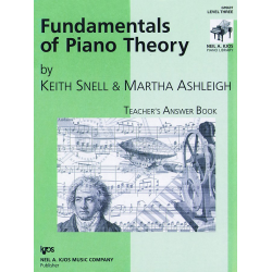         Fundamentals of Piano Theory, Level 3 Answer Book - Keith Snell / Arr. Martha Ashleigh
    