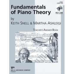         Fundamentals of Piano Theory, Level 5 Answer Book - Keith Snell / Arr. Martha Ashleigh
    