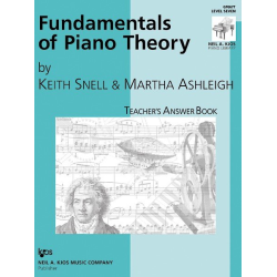         Fundamentals of Piano Theory, Level 7 Answer Book - Keith Snell / Arr. Martha Ashleigh
    