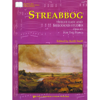 Streabbog: Zwölf leichte und melodische Studien, op. 63 / 12 easy and melodic studies, op. 63