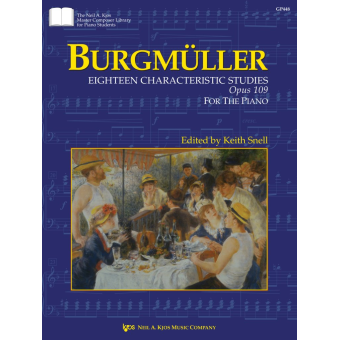 Burgmüller: 18 charakteristische Etüden, Op. 109 / 18 Characteristic Studies, Op. 109