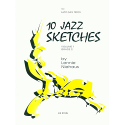         10 Jazz Sketches, Volume 1 - Alto Saxophone Trio - Lennie Niehaus
    