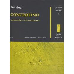         CONCERTINO FUER VIOLONCELLO, - Janos Decsenyi
    