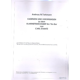 Kadenzen und Verzierungen zum