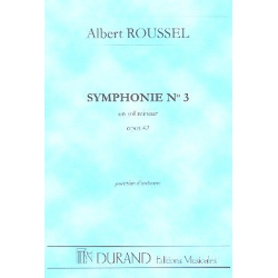         Symphonie sol mineur no.3 op.42 : - Albert Roussel
    