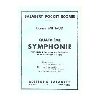 Symphonie no.4 : pour orchestre