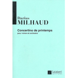         Concertino de printemps : - Darius Milhaud
    