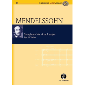 Sinfonie A-Dur Nr.4 op.90 (+CD) : für Orchester