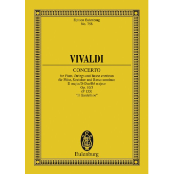 Konzert D-Dur op.10,3 : für Flöte,