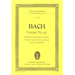         ICH HAB' IN GOTTES HERZ UND SINN : - Johann Sebastian Bach
    
