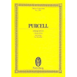         Chaconne : für Streicher - Henry Purcell
    