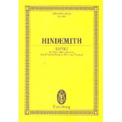         Septett : für Flöte, Oboe, Klarinette, - Paul Hindemith
    