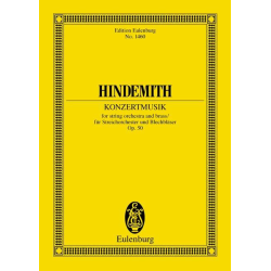         Konzertmusik op.50 : für - Paul Hindemith
    
