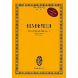         Kammermusik Nr.5 op.36,4 : für Viola - Paul Hindemith
    