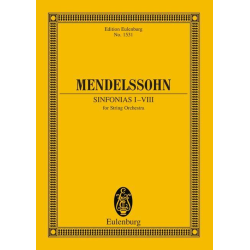         Sinfonien Nr.1-8 : für Streichorchester - Felix Mendelssohn-Bartholdy
    