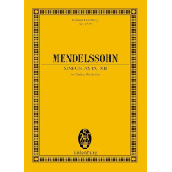         Sinfonien Nr.9-12 : für Streichorchester - Felix Mendelssohn-Bartholdy
    