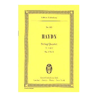 STREICHQUARTETT A-DUR OP.3,6