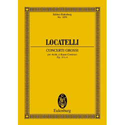         Concerti grossi op.1 Nr. 1-4 : Studienpartitur - Pietro Locatelli
    