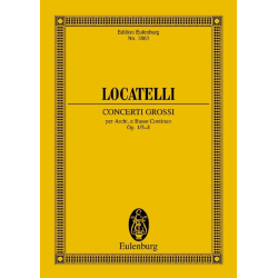         Concerti grossi op.1 Nr. 5-8 : Studienpartitur - Pietro Locatelli
    