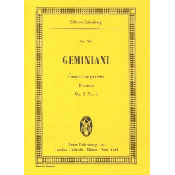         Concerto grosso d-Moll op. 3/4 - Francesco Geminiani
    