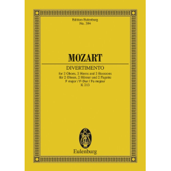         Divertimento F-Dur Nr.8 KV213 : - Wolfgang Amadeus Mozart
    