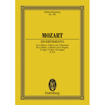 Divertimento F-Dur Nr.8 KV213 :