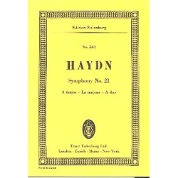         SINFONIE A-DUR NR.21 HOB.I:21 : - Franz Joseph Haydn
    