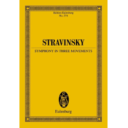         Sinfonie in 3 Sätzen : für Orchester - Igor Strawinsky (Stravinsky)
    
