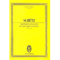         Matthäuspassion SWV479 : Biblische - Heinrich Schütz
    