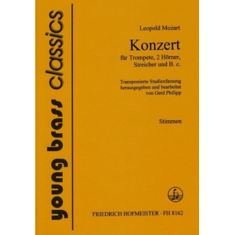 Konzert für Trompete, 2 Hörner, Streicher und B.c. / Stimmen
