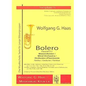 Bolero HaasWV47 : für Blasorchester