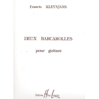 2 Barcarolles Op. 60 pour guitare