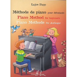         Méthode de piano pour débutants (fr/en/d) - Lajos Papp
    