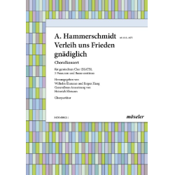         Verleih uns Frieden gnädiglich - Andreas Hammerschmidt / Arr. Wilhelm Ehmann
    