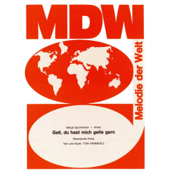         Gell du hast mich gelle gern - Einzelausgabe Klavier (PVG) - Toni Hämmerle
    