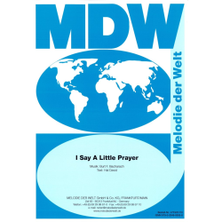         I say a little Prayer - Einzelausgabe Klavier (PVG) - Burt Bacharach
    