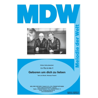 Geboren um dich zu lieben - Einzelausgabe Klavier (PVG)