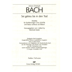         Sei getreu bis in den Tod - Johann Christoph Bach
    