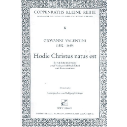         Hodie Christus natus est - Giovanni Valentini
    