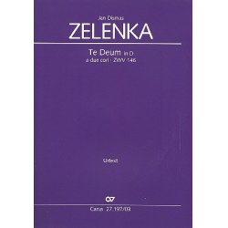         Te Deum D-Dur ZWV146 (Klavierauszug) - Jan Dismas Zelenka / Arr. Thomas Kohlhase
    
