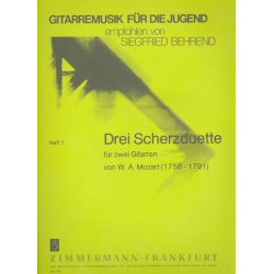         3 Scherzduette für 2 Gitarren - Wolfgang Amadeus Mozart / Arr. Siegfried Behrend
    