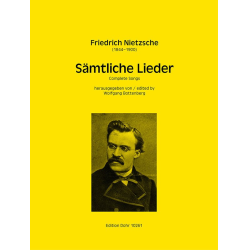         Sämtliche Lieder - Friedrich Nietzsche / Arr. Wolfgang Bottenberg
    