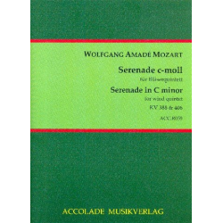         Serenade C-Moll Nach Kv 406 und Kv 388 - Wolfgang Amadeus Mozart / Arr. Mordechai Rechtman
    