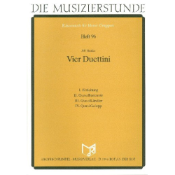         4 Duettini : für Oboe (Trompete in C) - Jiri Hudec
    