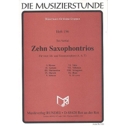         10 Saxophontrios : - Ton Verhiel
    